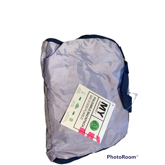 Mytagalongs Packable Travel Backpack Recycled Lavender My Tagalongs FAST SHIP - Picture 3 of 4